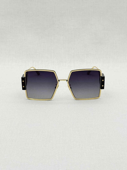 Pre - loved CHRISTIAN DIOR Gold Sunglasses at Reems Closet
