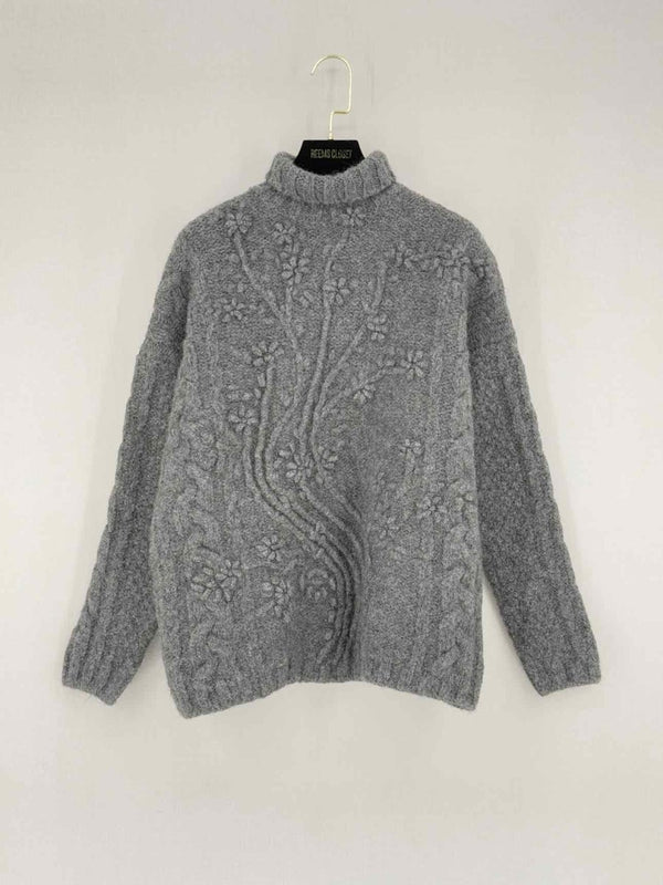 Pre - loved CHRISTIAN DIOR Grey Size US 4 Sweater at Reems Closet