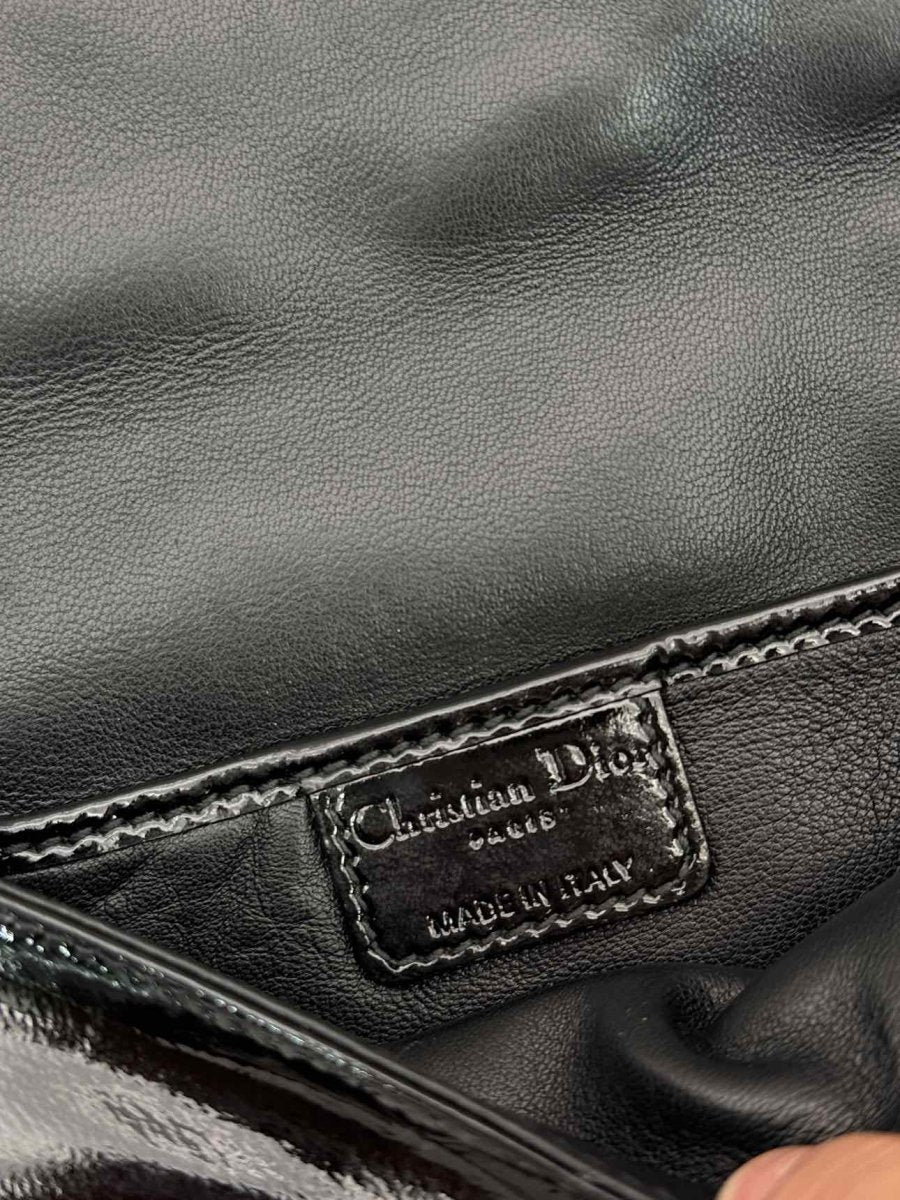Pre-loved CHRISTIAN DIOR Lady Dior WOC Black Cannage Shoulder Bag at Reems Closet