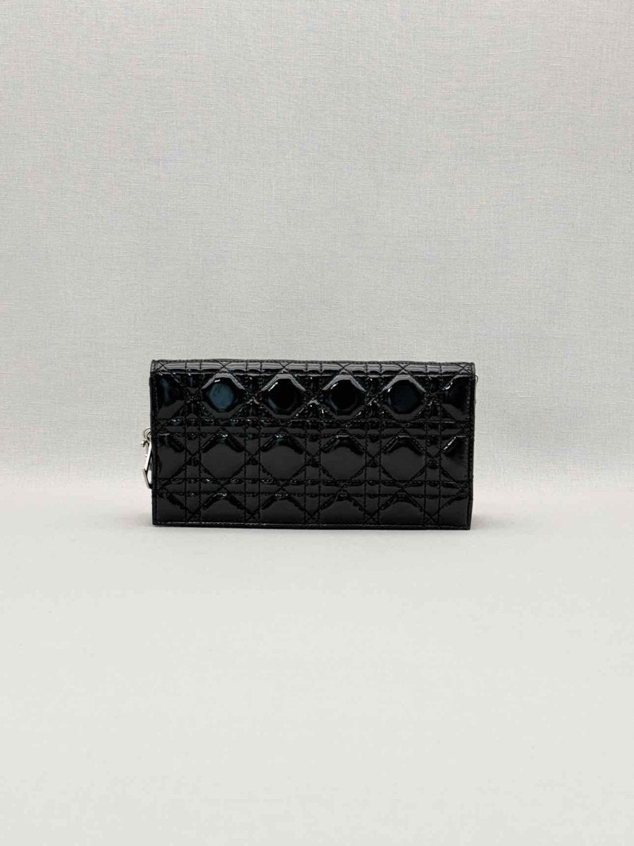 Pre-loved CHRISTIAN DIOR Lady Dior WOC Black Cannage Shoulder Bag at Reems Closet