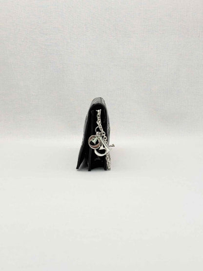 Pre-loved CHRISTIAN DIOR Lady Dior WOC Black Cannage Shoulder Bag at Reems Closet