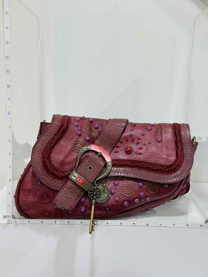 Pre-loved CHRISTIAN DIOR Limited Edition Burgundy Shoulder Bag at Reems Closet