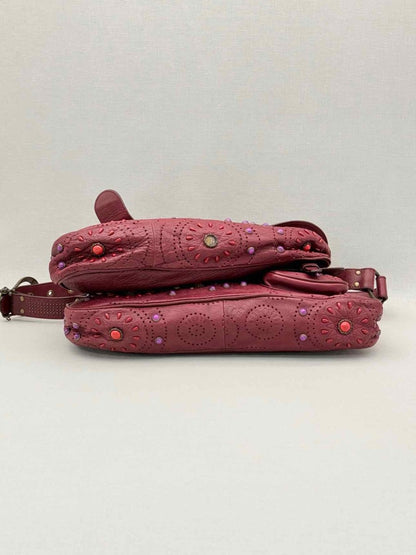 Pre-loved CHRISTIAN DIOR Limited Edition Burgundy Shoulder Bag at Reems Closet