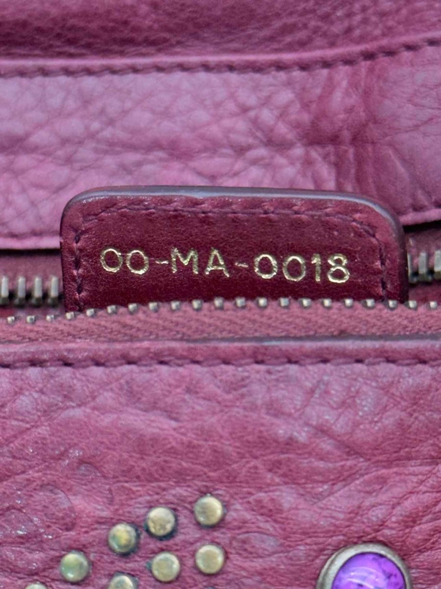 Pre-loved CHRISTIAN DIOR Limited Edition Burgundy Shoulder Bag at Reems Closet