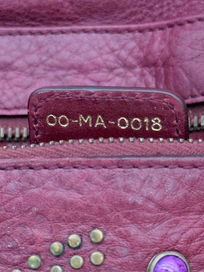 Pre-loved CHRISTIAN DIOR Limited Edition Burgundy Shoulder Bag at Reems Closet