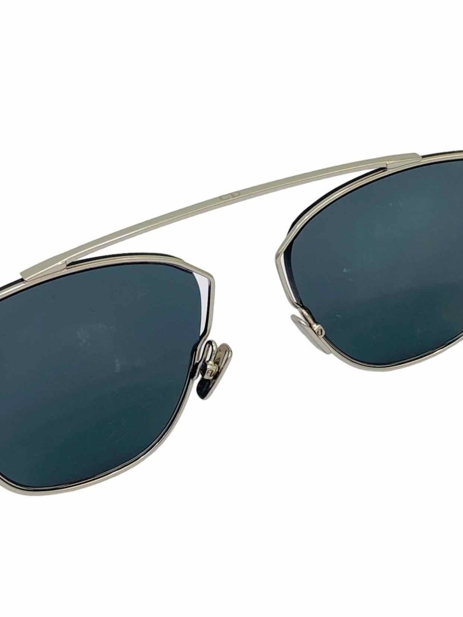 Pre - loved CHRISTIAN DIOR Matte Palladium Sunglasses at Reems Closet