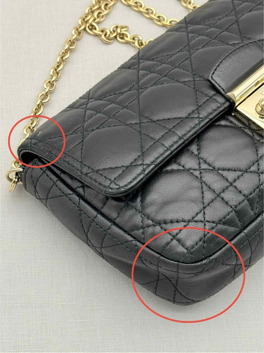 Pre-loved CHRISTIAN DIOR Miss Dior Promenade Black Crossbody at Reems Closet