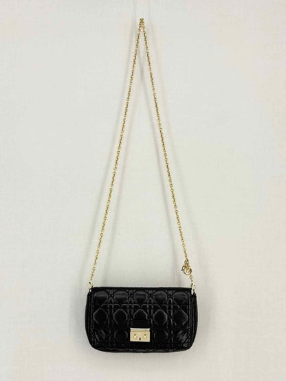 Pre-loved CHRISTIAN DIOR Miss Dior Promenade Black Crossbody at Reems Closet