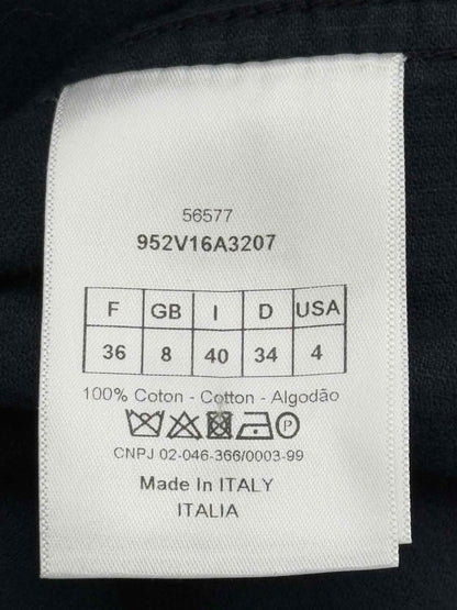 Pre - loved CHRISTIAN DIOR Navy Blue Corduroy Size US 4 Jacket at Reems Closet