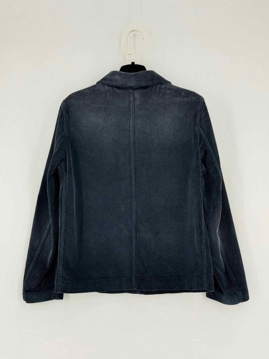 Pre - loved CHRISTIAN DIOR Navy Blue Corduroy Size US 4 Jacket at Reems Closet