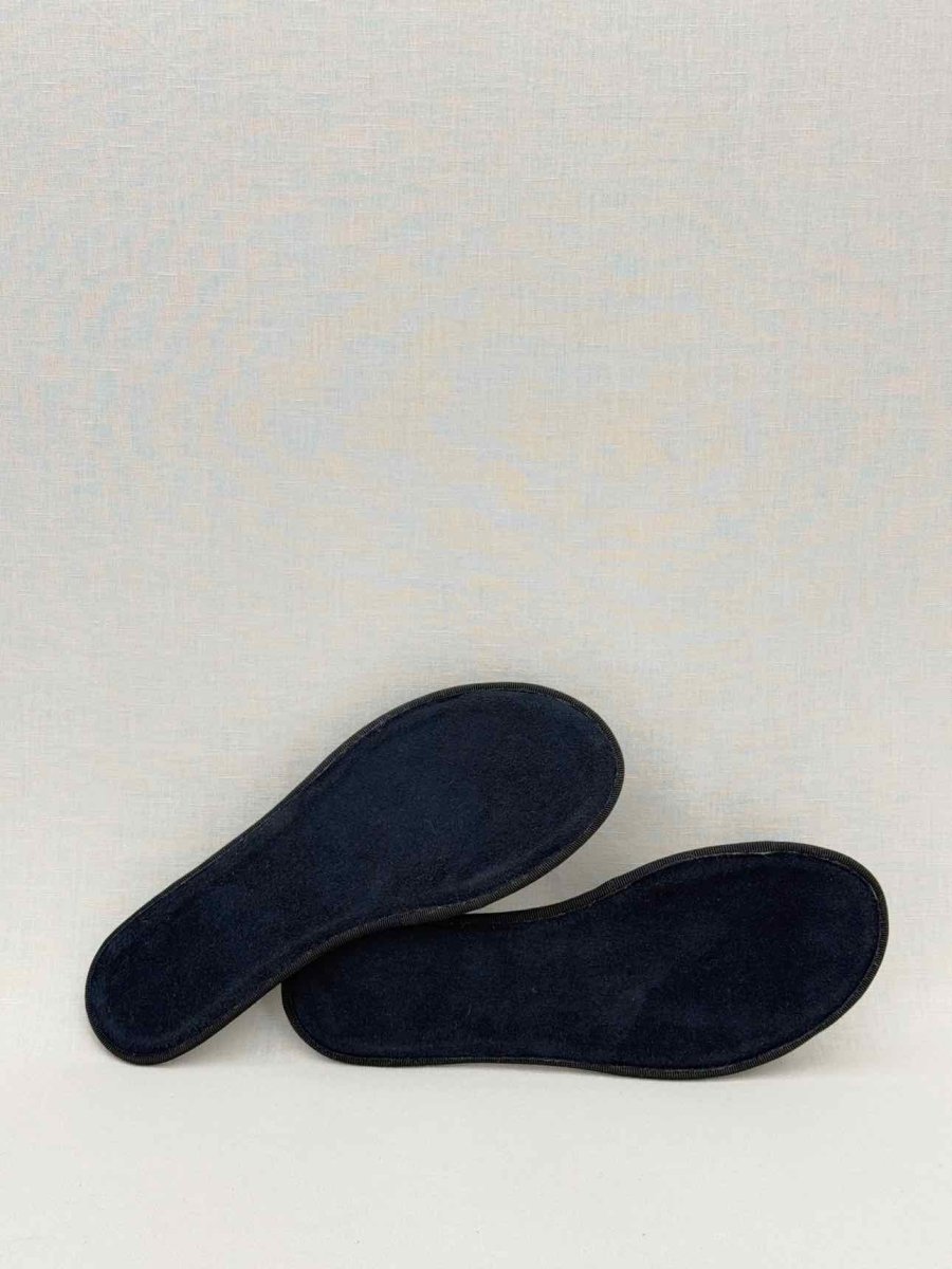 Pre - loved CHRISTIAN DIOR Navy Blue Flat Shoes at Reems Closet