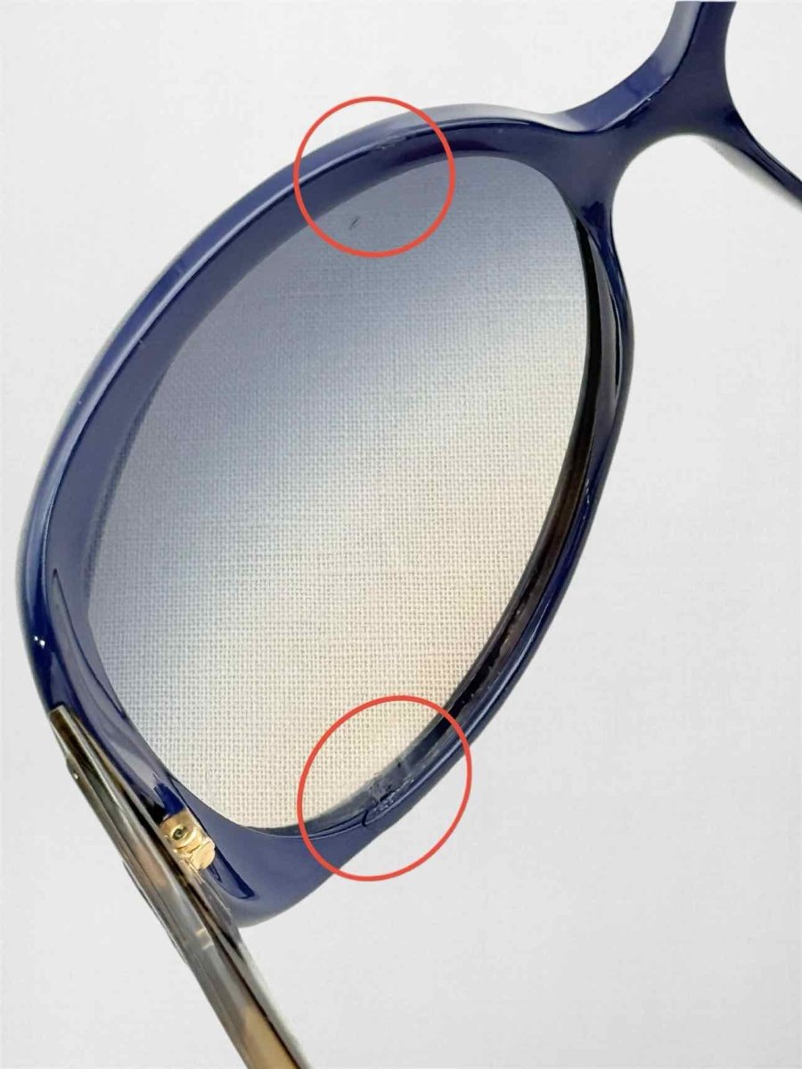 Pre-loved CHRISTIAN DIOR Navy Blue Sunglasses at Reems Closet