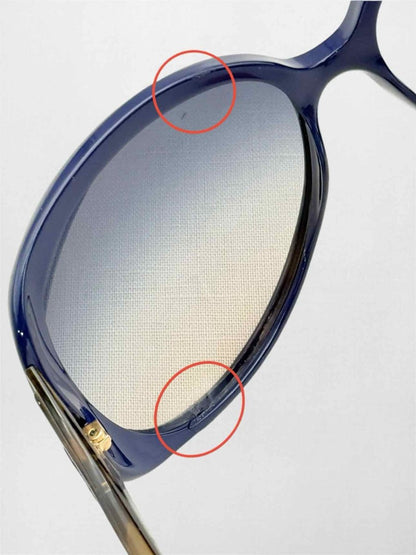 Pre-loved CHRISTIAN DIOR Navy Blue Sunglasses at Reems Closet