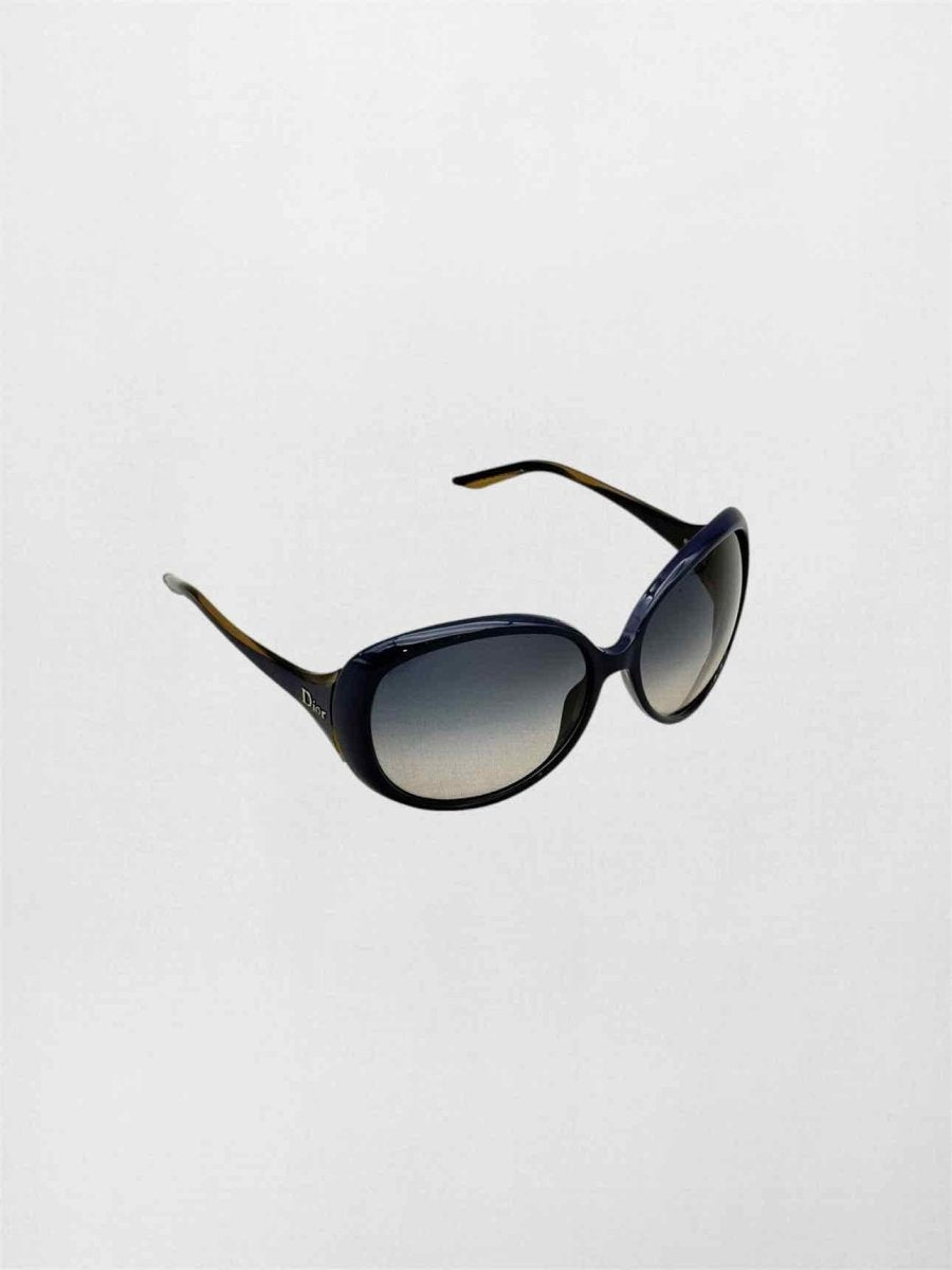 Pre-loved CHRISTIAN DIOR Navy Blue Sunglasses at Reems Closet