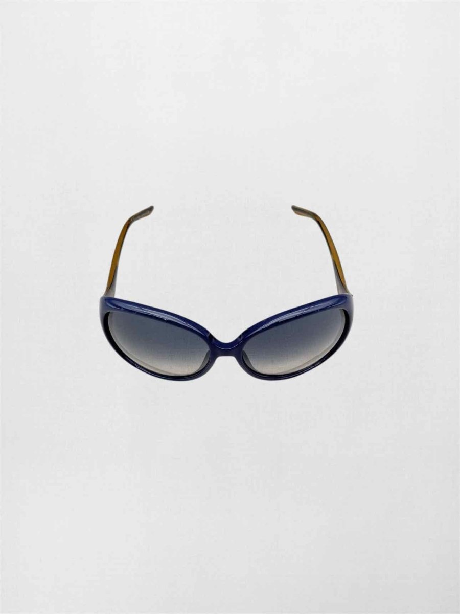 Pre-loved CHRISTIAN DIOR Navy Blue Sunglasses at Reems Closet