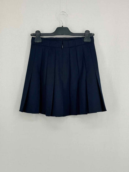 Pre - loved CHRISTIAN DIOR Navy Pleated Size US 4 Mini Skirt at Reems Closet