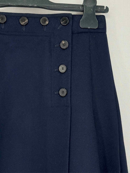 Pre - loved CHRISTIAN DIOR Navy Pleated Size US 4 Mini Skirt at Reems Closet