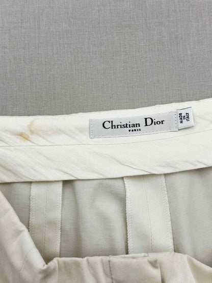 Pre - loved CHRISTIAN DIOR Off - white Size US 4 Shorts at Reems Closet