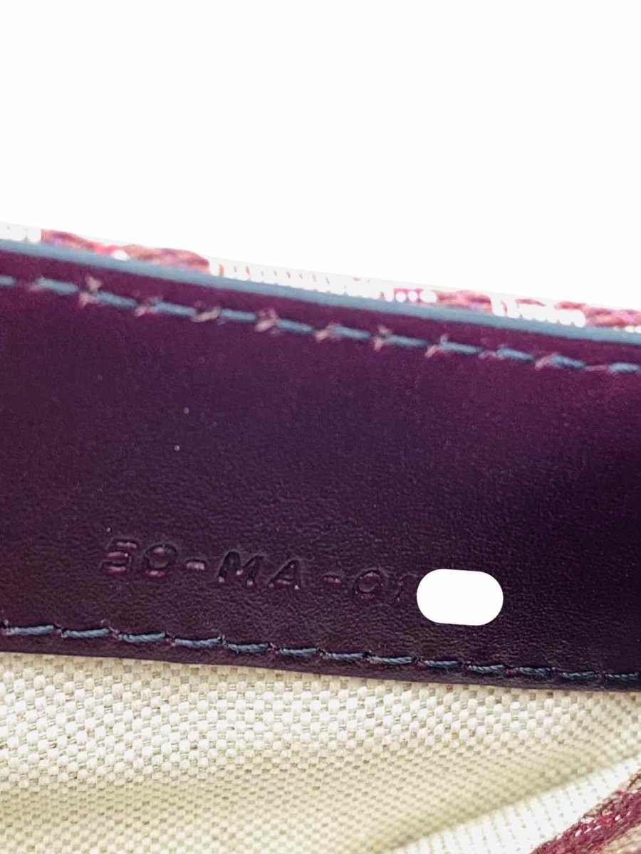 Pre - loved CHRISTIAN DIOR Saddle Burgundy Belt Bag at Reems Closet