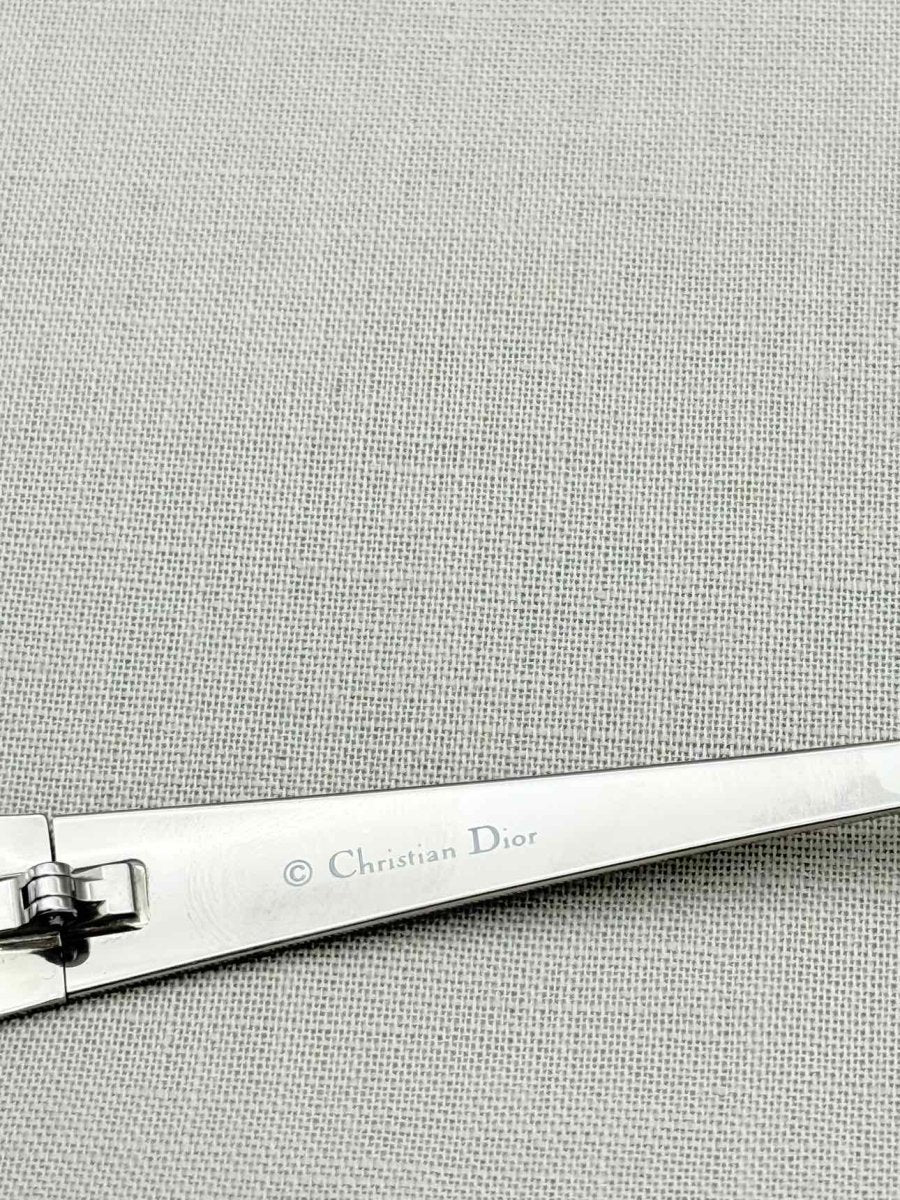 Pre-loved CHRISTIAN DIOR Silver Sunglasses at Reems Closet