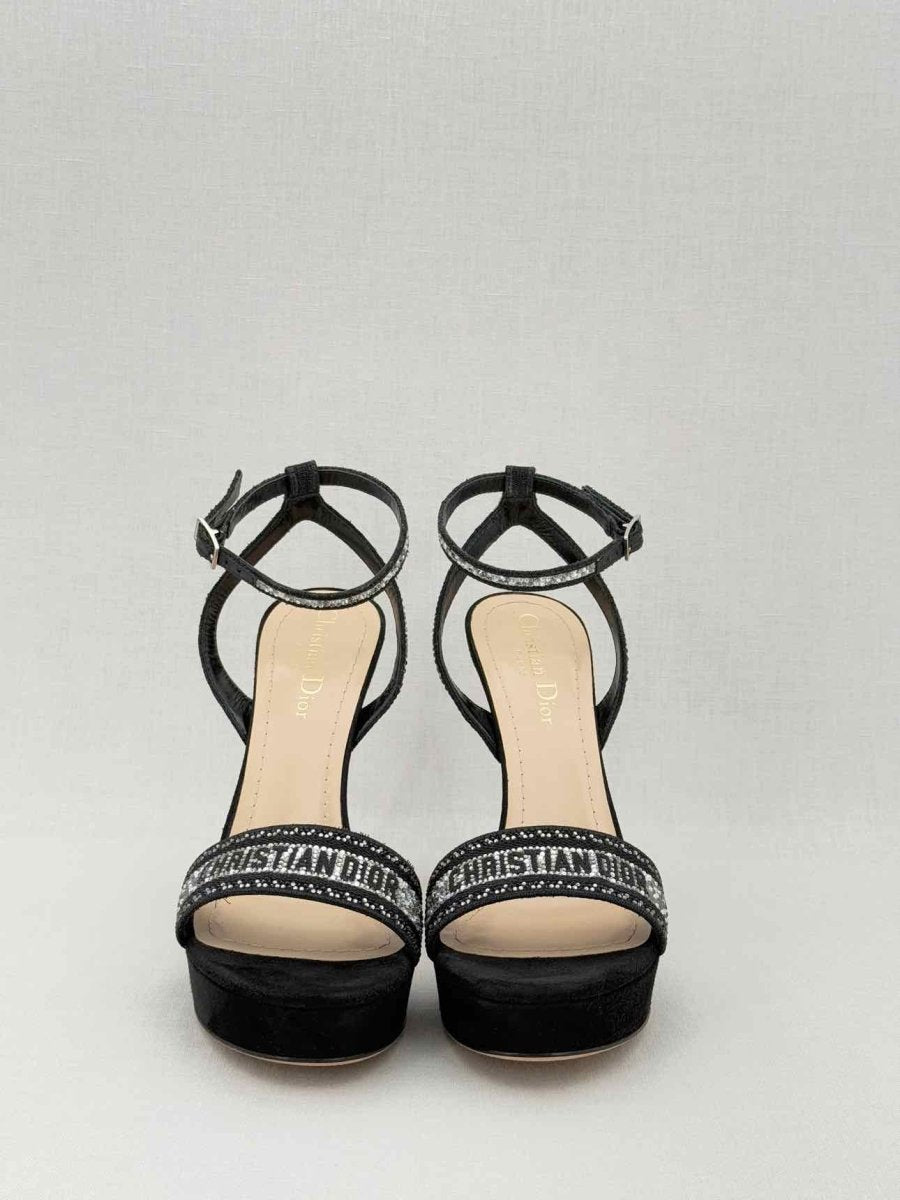 Pre - loved CHRISTIAN DIOR Size EU 37.5 Heeled Sandals at Reems Closet