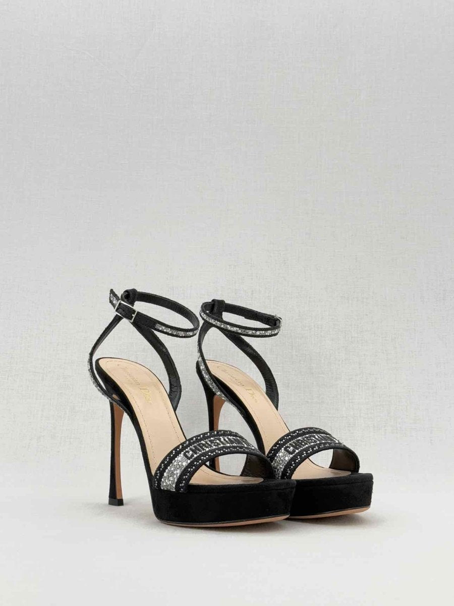 Pre - loved CHRISTIAN DIOR Size EU 37.5 Heeled Sandals at Reems Closet