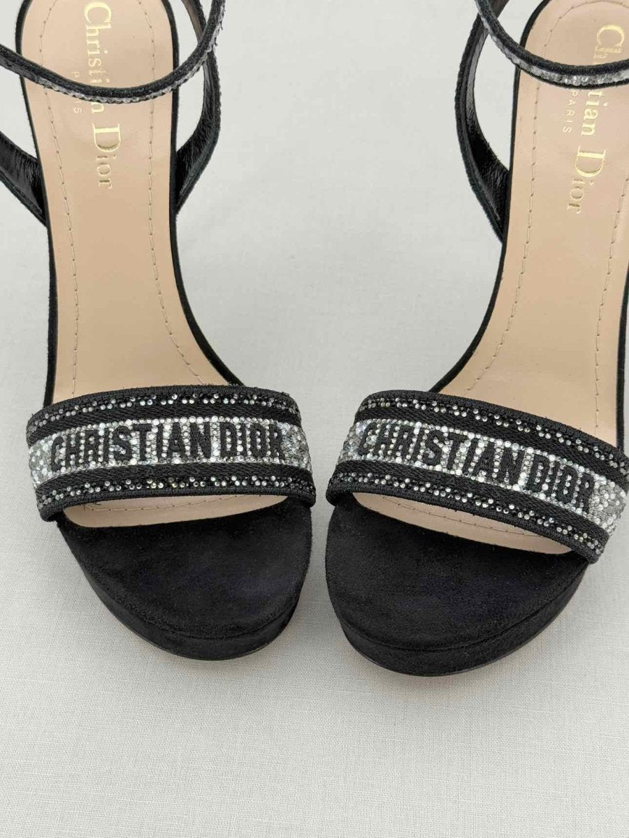 Pre - loved CHRISTIAN DIOR Size EU 37.5 Heeled Sandals at Reems Closet