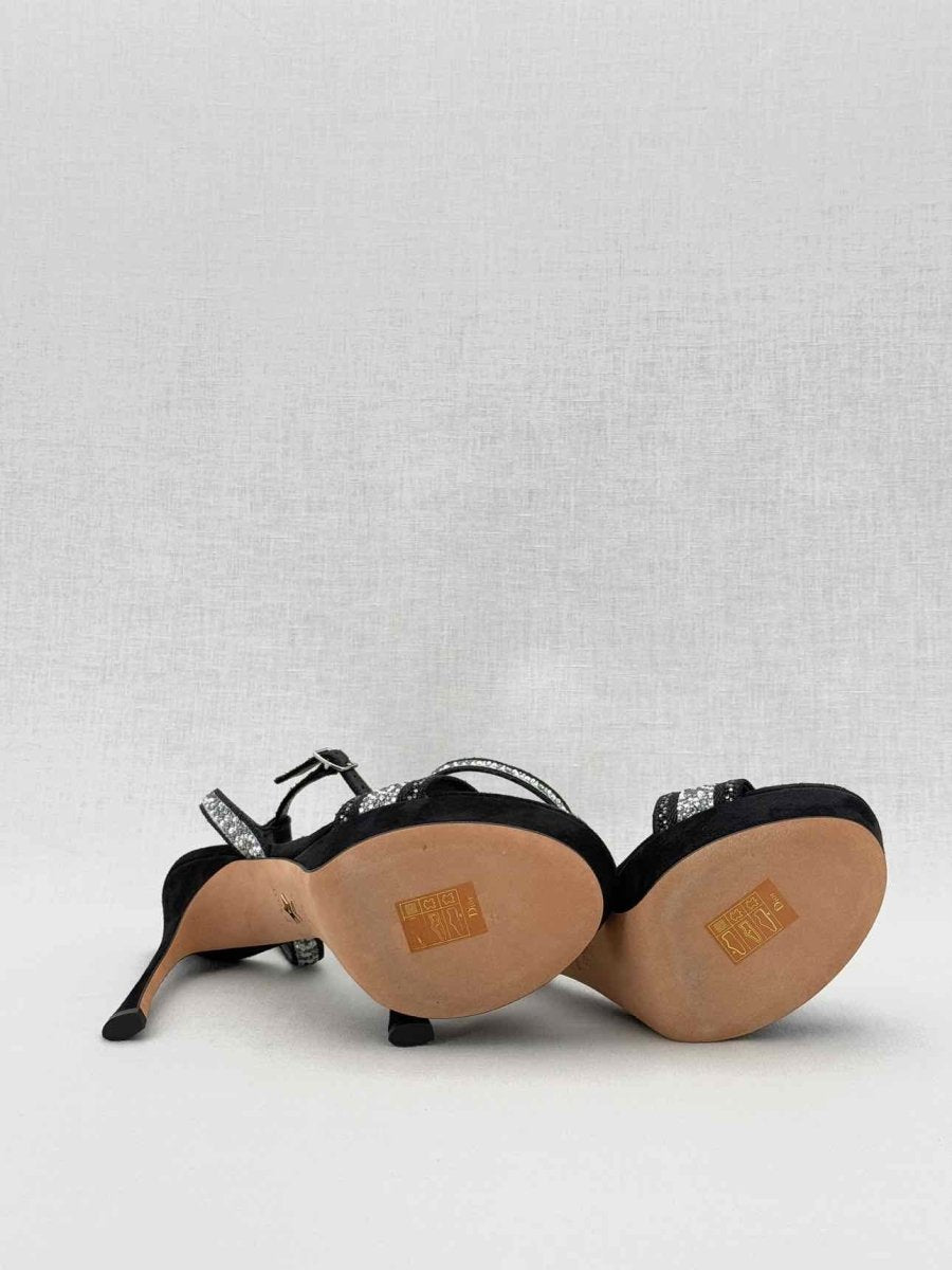 Pre - loved CHRISTIAN DIOR Size EU 37.5 Heeled Sandals at Reems Closet