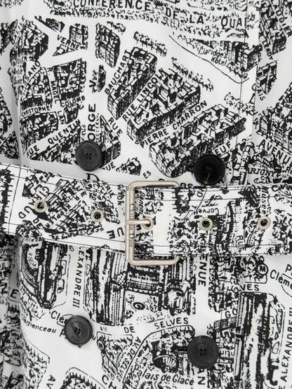 Pre - loved CHRISTIAN DIOR Trench Black & White Size US 2 Coat at Reems Closet