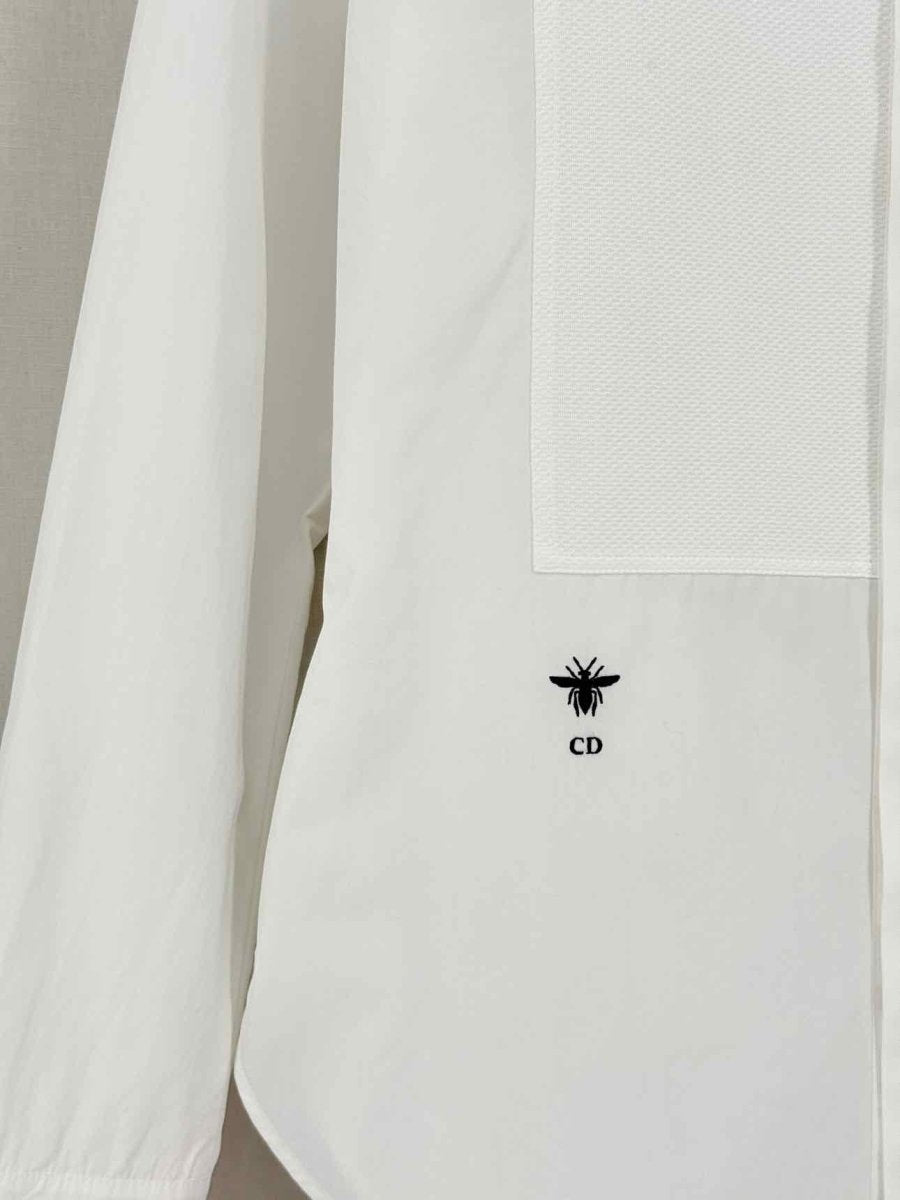 Pre-loved CHRISTIAN DIOR Tuxedo White Size US 4 Shirt at Reems Closet