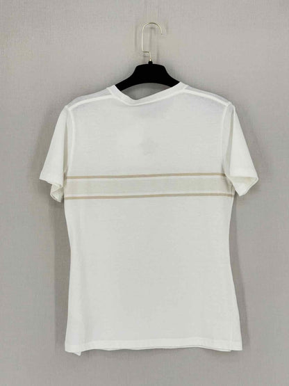 Pre - loved CHRISTIAN DIOR White Logo Size Small T-shirt at Reems Closet