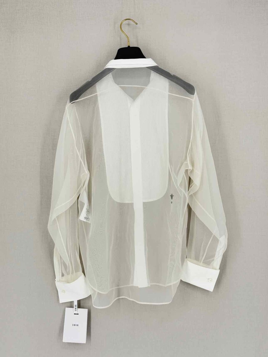 Pre - loved CHRISTIAN DIOR White Size US 2 Shirt at Reems Closet