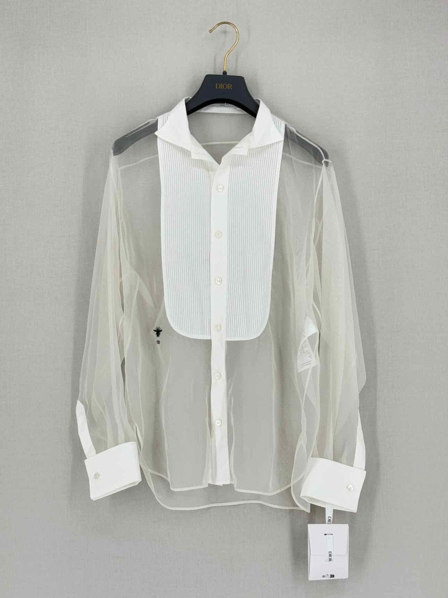 Pre - loved CHRISTIAN DIOR White Size US 2 Shirt at Reems Closet