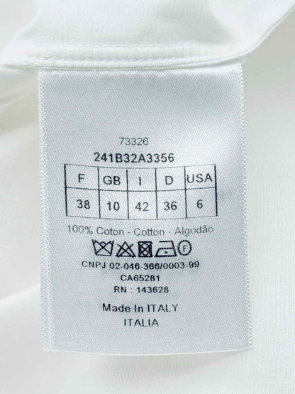 Pre-loved CHRISTIAN DIOR White Size US 6 Shirt at Reems Closet