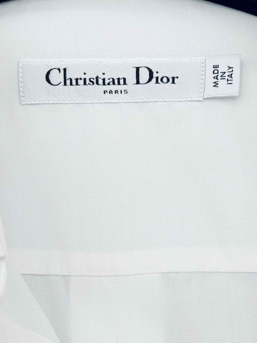 Pre-loved CHRISTIAN DIOR White Size US 6 Shirt at Reems Closet