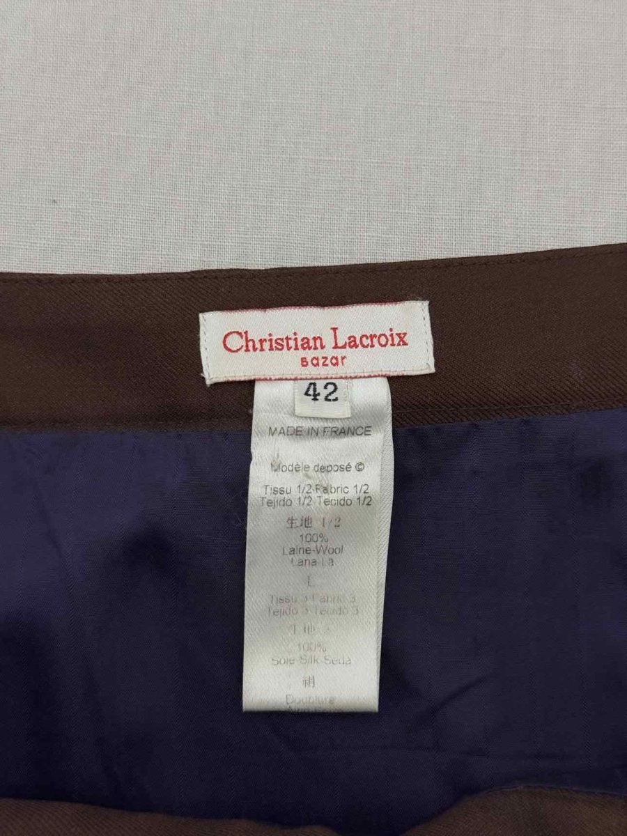 Pre - loved CHRISTIAN LACROIX 90s Size US 6 Knee Length Skirt at Reems Closet