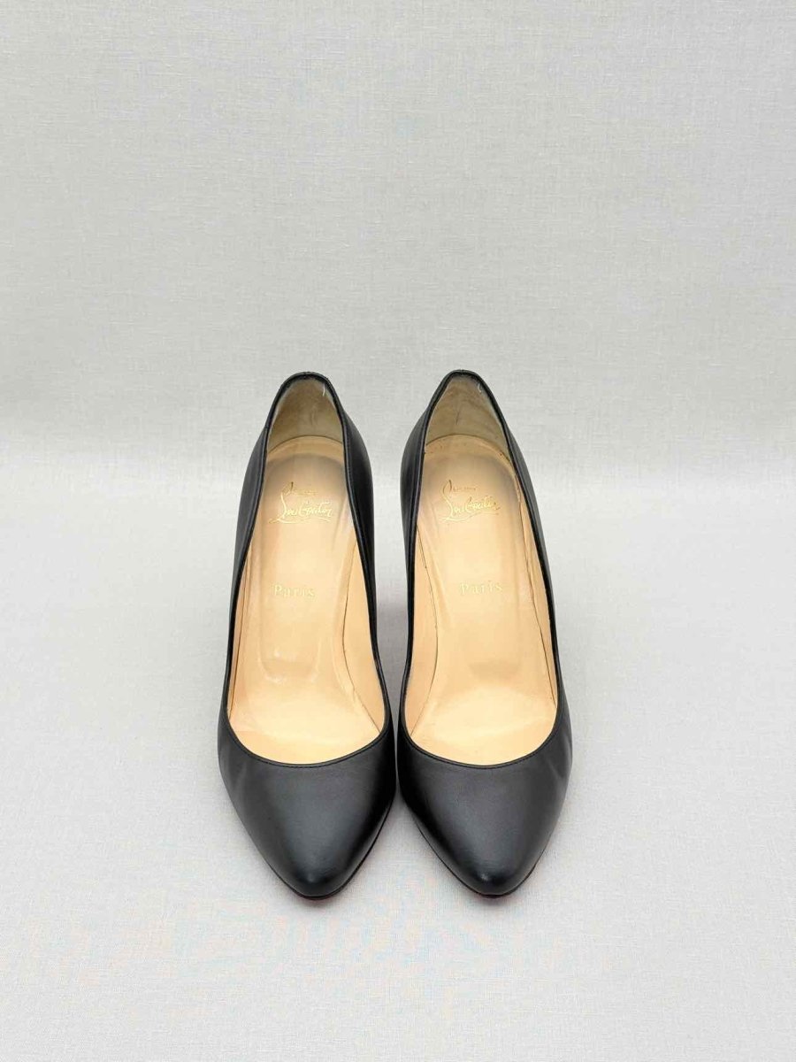 Pre-loved CHRISTIAN LOUBOUTIN Agneska Black Size EU 39.5 Pumps at Reems Closet