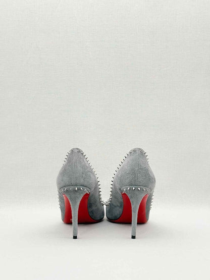 Pre-loved CHRISTIAN LOUBOUTIN Anjalina Grey Size EU 37.5 Pumps at Reems Closet