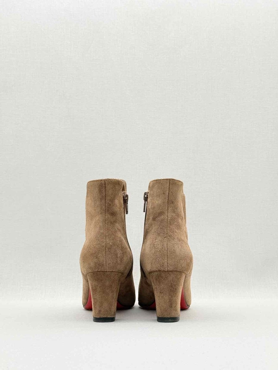Pre - loved CHRISTIAN LOUBOUTIN Beige Size EU 36 Ankle Boots at Reems Closet
