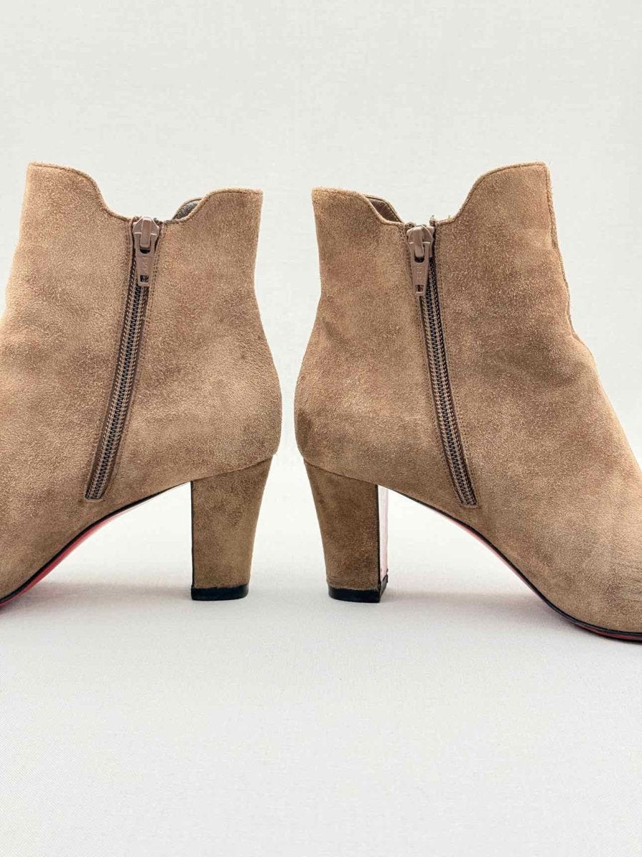 Pre - loved CHRISTIAN LOUBOUTIN Beige Size EU 36 Ankle Boots at Reems Closet