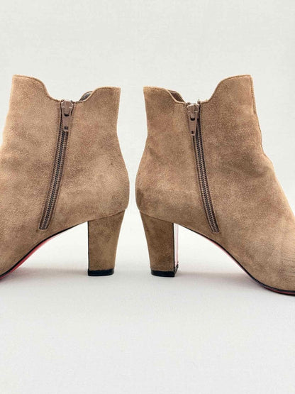 Pre - loved CHRISTIAN LOUBOUTIN Beige Size EU 36 Ankle Boots at Reems Closet