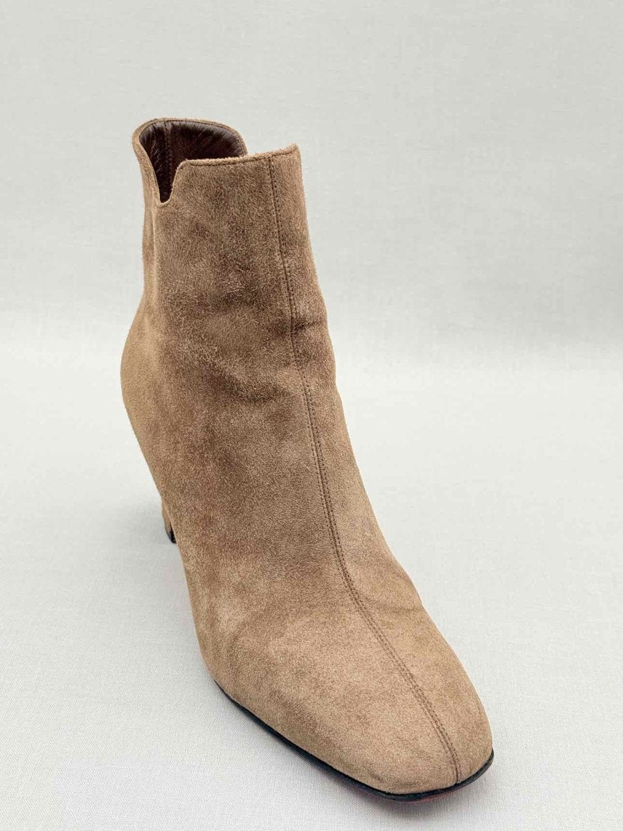 Pre - loved CHRISTIAN LOUBOUTIN Beige Size EU 36 Ankle Boots at Reems Closet