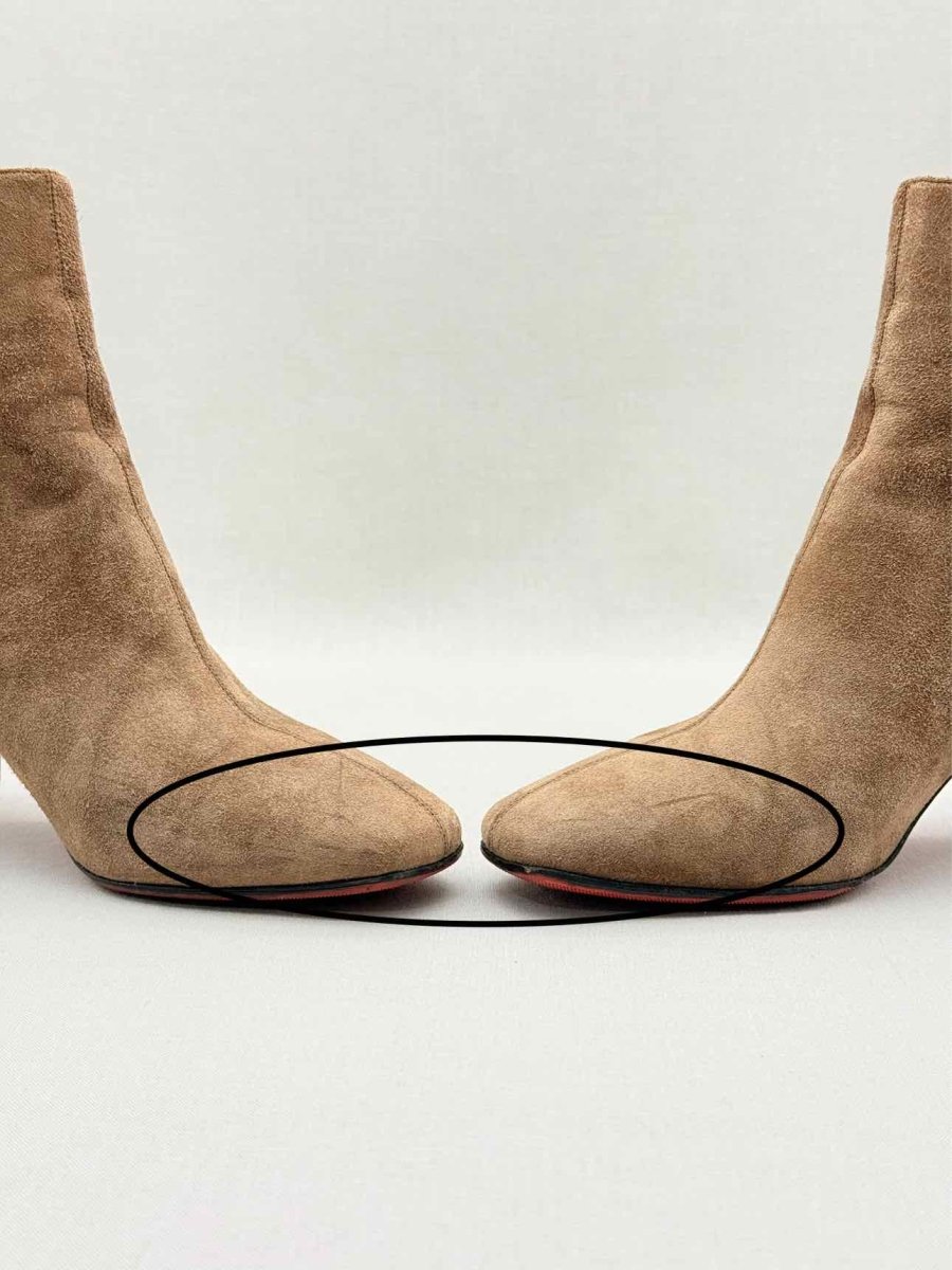 Pre - loved CHRISTIAN LOUBOUTIN Beige Size EU 36 Ankle Boots at Reems Closet