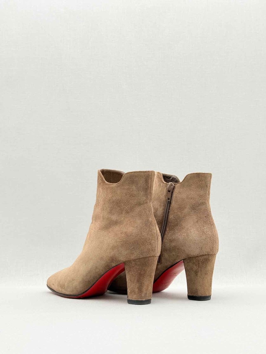 Pre - loved CHRISTIAN LOUBOUTIN Beige Size EU 36 Ankle Boots at Reems Closet