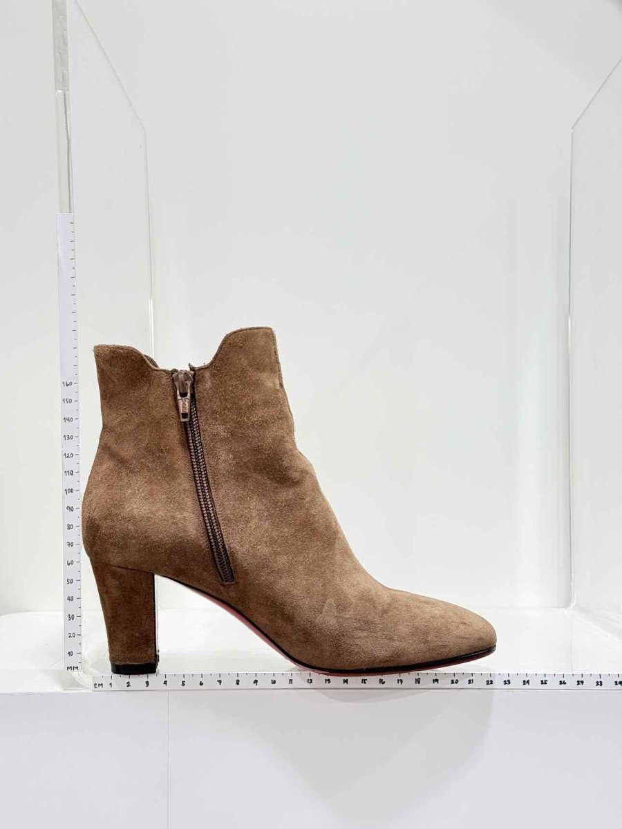 Pre - loved CHRISTIAN LOUBOUTIN Beige Size EU 36 Ankle Boots at Reems Closet