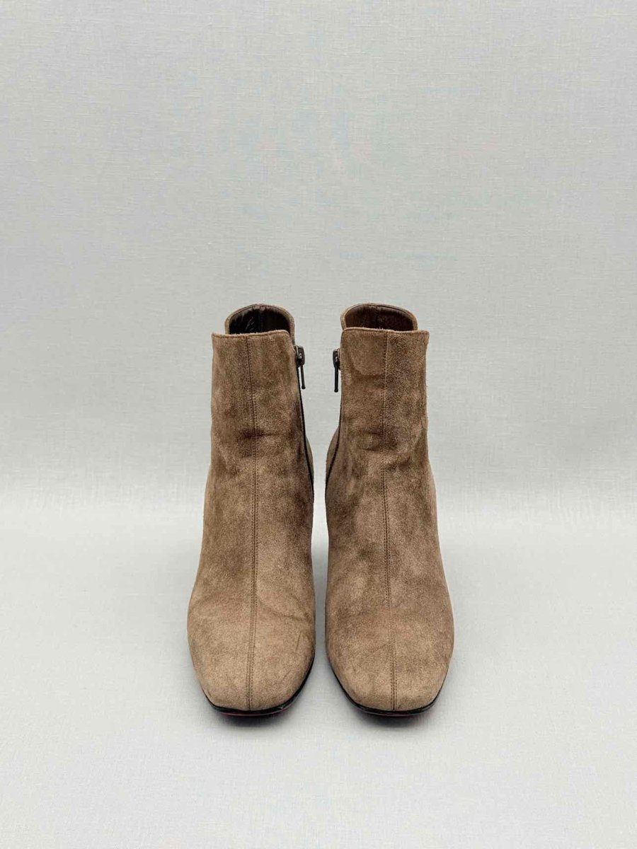 Pre - loved CHRISTIAN LOUBOUTIN Beige Size EU 36 Ankle Boots at Reems Closet