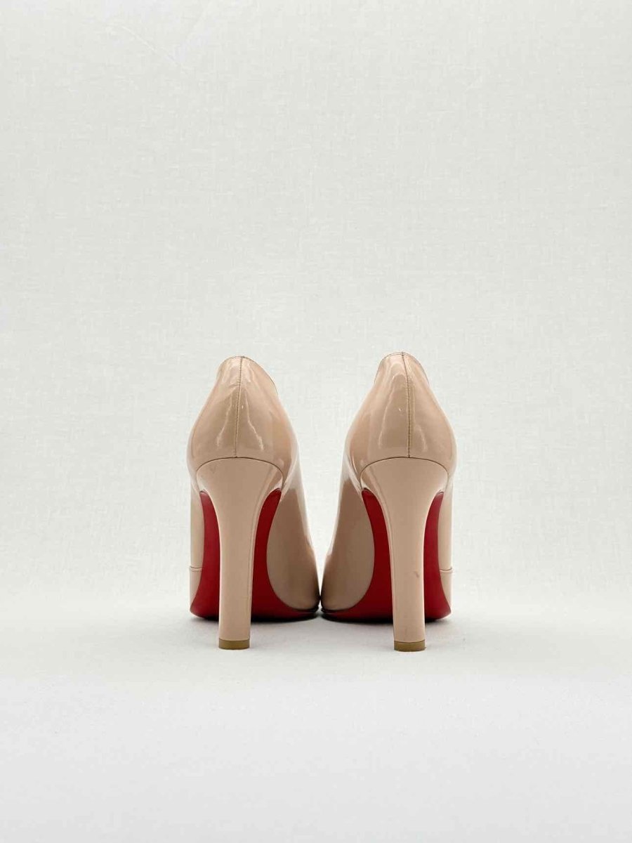 Pre - loved CHRISTIAN LOUBOUTIN Beige Size EU 40.5 Pumps at Reems Closet