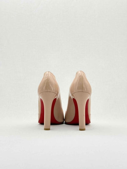 Pre - loved CHRISTIAN LOUBOUTIN Beige Size EU 40.5 Pumps at Reems Closet