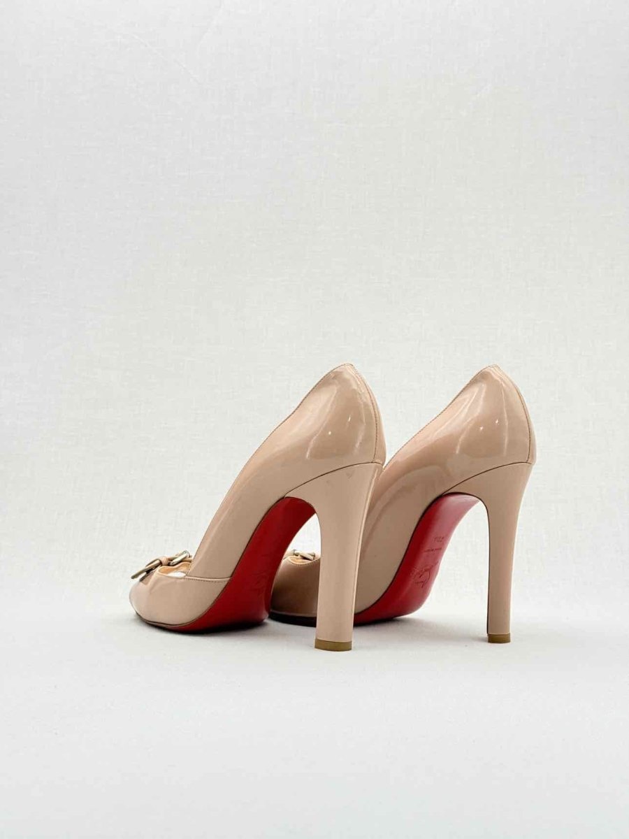 Pre - loved CHRISTIAN LOUBOUTIN Beige Size EU 40.5 Pumps at Reems Closet
