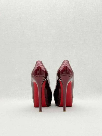 Pre-loved CHRISTIAN LOUBOUTIN Bianca Burgundy Size EU 38.5 Pumps at Reems Closet